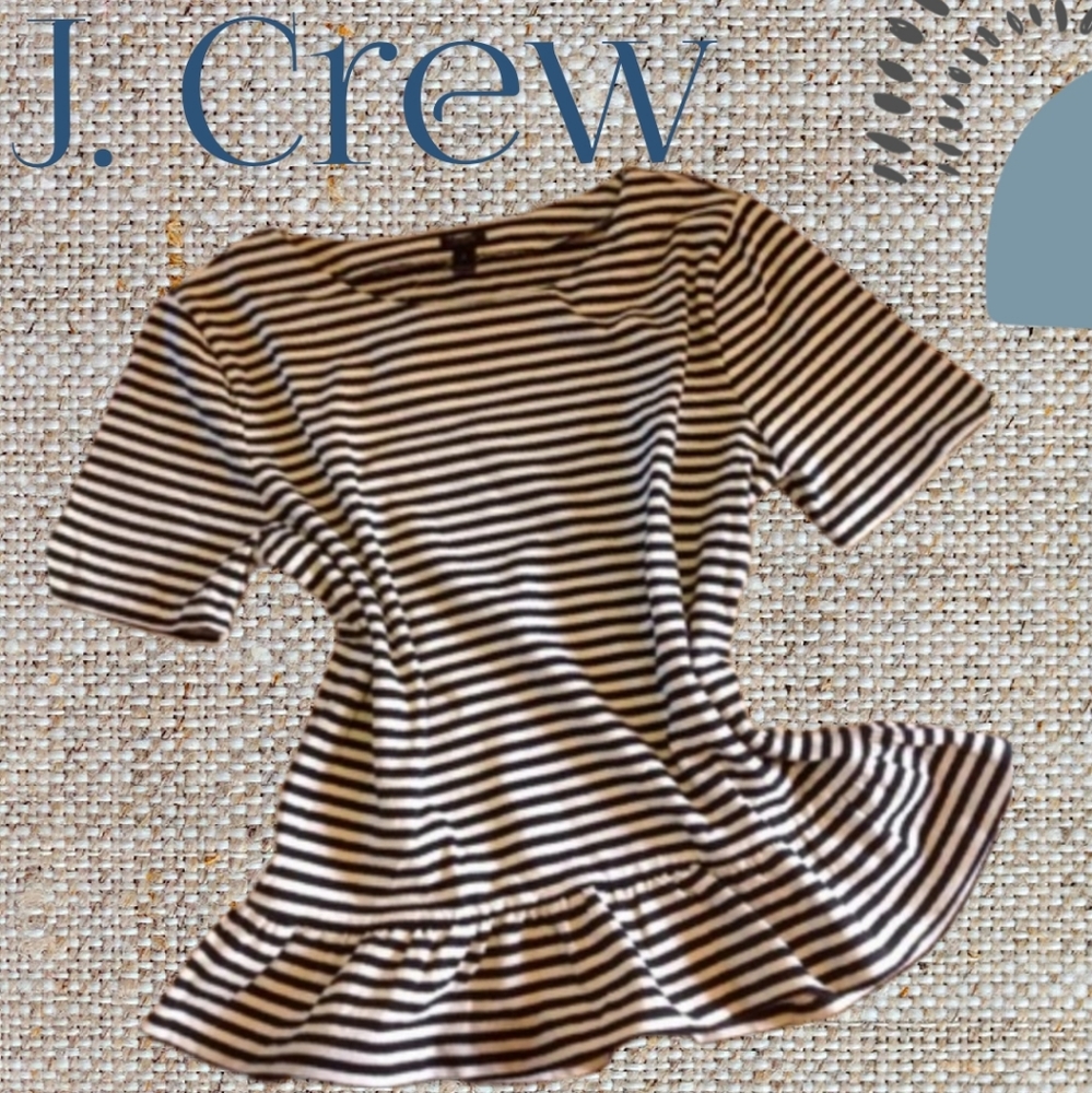 ๐J. Crew Peplum Top - Picture 1 of 2